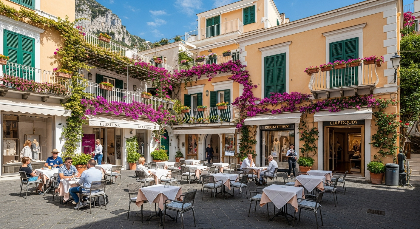 Capri Piazzetta praça elegante