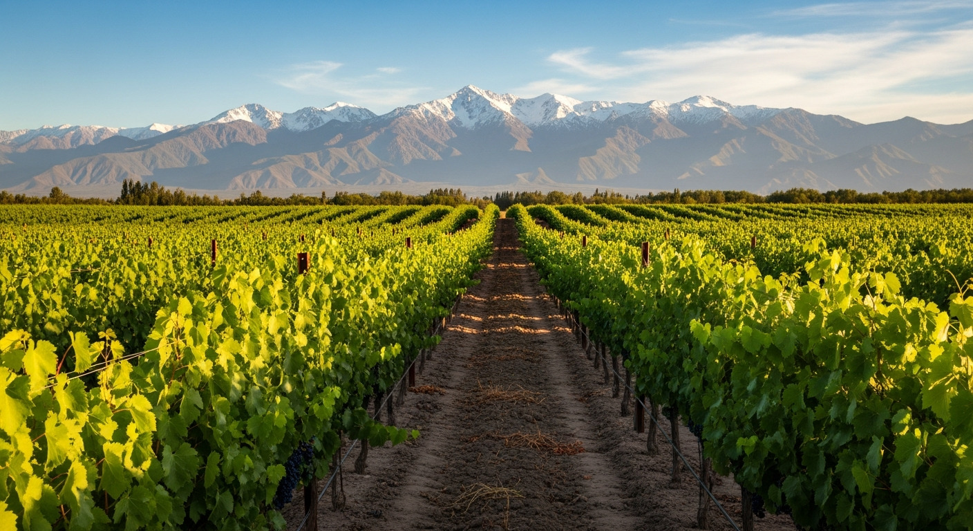 Lujan de Cuyo vinhedos verdes Mendoza