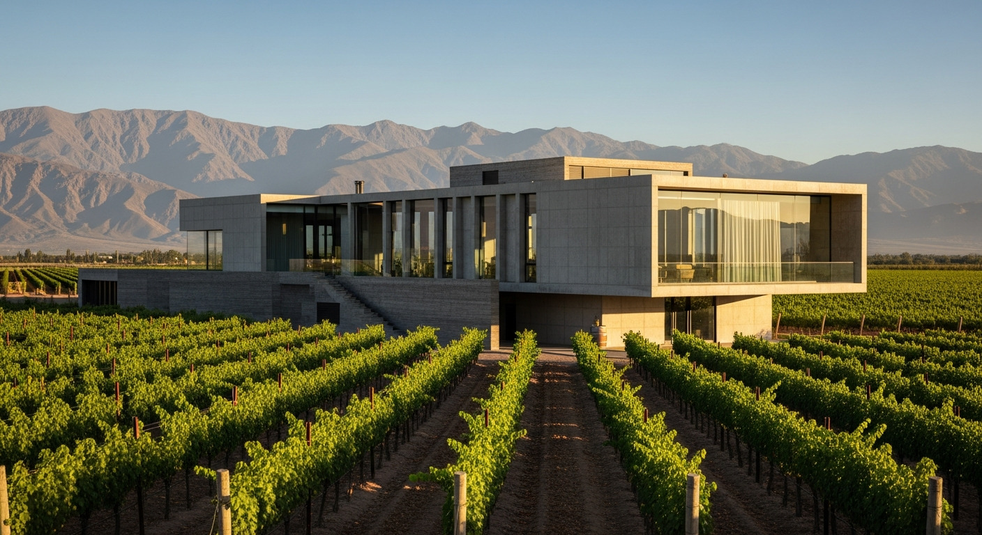 Bodega moderna Valle de Uco design
