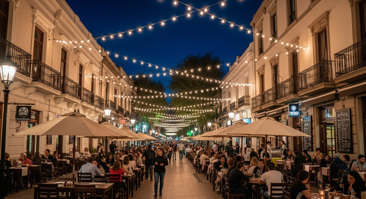 Mendoza cidade parque rua centro