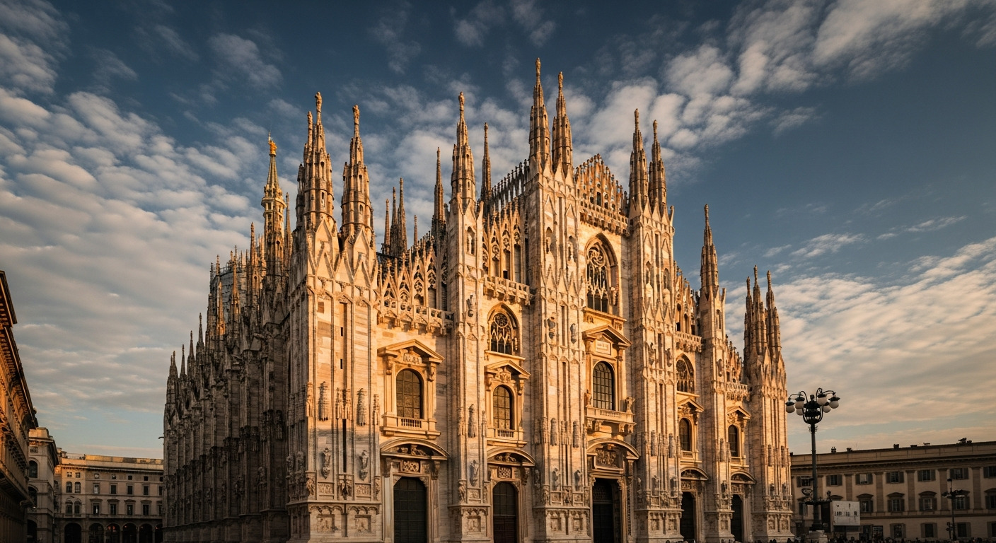 Milan Duomo arquitectura gótica impressionante