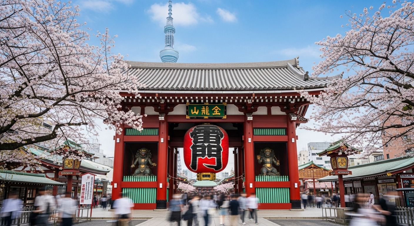 Tóquio Senso-ji templo tradicional