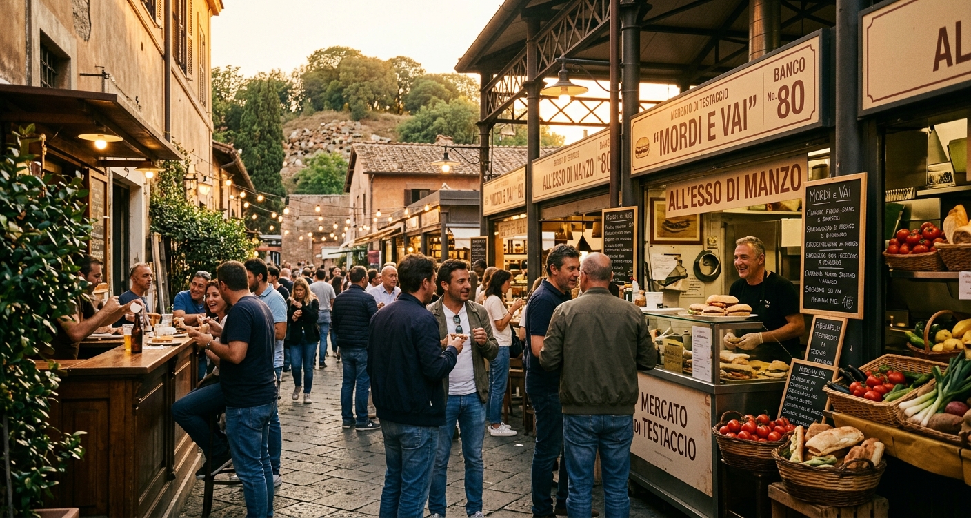 Testaccio mercado e ruas Roma
