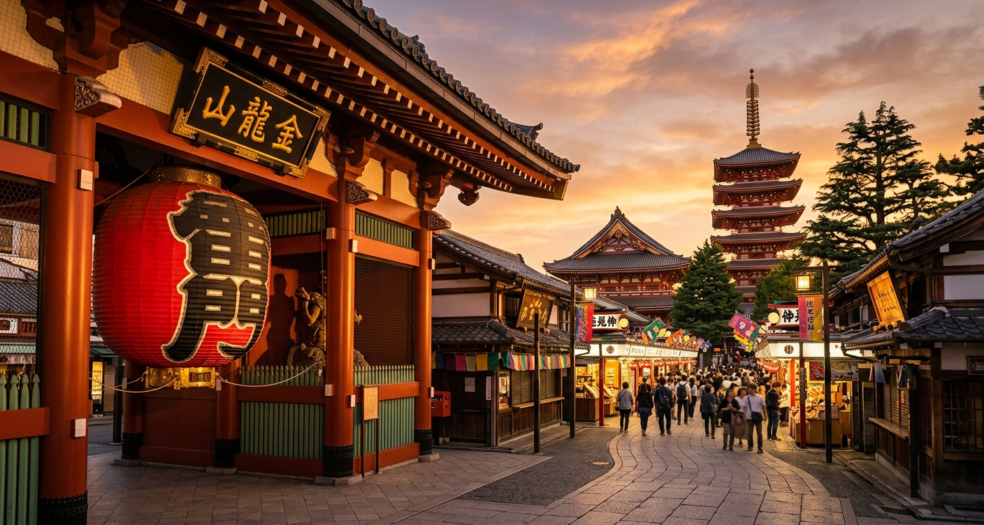Senso-ji Temple Asakusa Tokyo